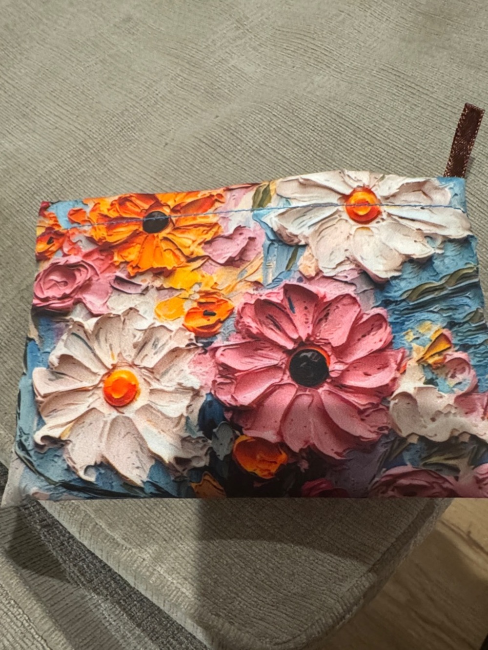 Floral Embossed Multicolor Women's tote